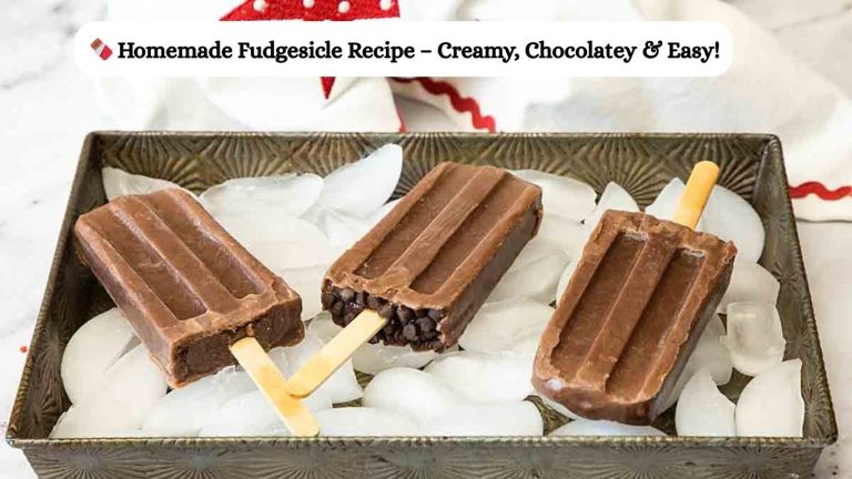 🍫 Homemade Fudgesicle Recipe – Creamy, Chocolatey & Easy!
